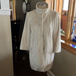 W by Worth faux fur 3/4 sleeve jacket size S